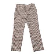 Theory Gingham Cropped Byxor i Multifärgad Polyester Multicolor, Dam