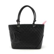 Chanel Vintage Pre-owned Tyg chanel-vskor Black, Dam