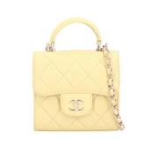 Chanel Vintage Pre-owned Laeder chanel-vskor Yellow, Dam