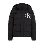 Calvin Klein Snygg Jacka för Män Black, Herr