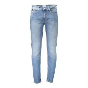 Calvin Klein Modern Slim Taper Tvättad Denim Jeans Blue, Herr