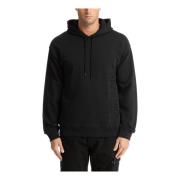 Moschino Dragsko Enfärgad Logga Hoodie Black, Herr