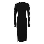 Stella McCartney Nitar Stickad Klänning Black, Dam