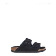 Birkenstock Platta svarta skor Black, Dam