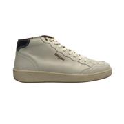 Blauer Herr Hög Topp Läder Sneakers - Murray 02 White, Herr