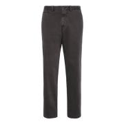 Boggi Milano Stretch Cotton Gabardine Byxor Gray, Herr