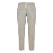 Boggi Milano Stadsbyxor i flanell Gray, Herr