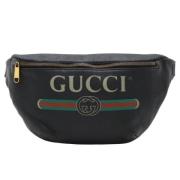 Gucci Vintage Pre-owned Laeder gucci-vskor Black, Dam