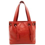 Chanel Vintage Pre-owned Laeder chanel-vskor Red, Dam