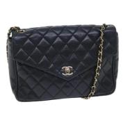 Chanel Vintage Pre-owned Laeder axelremsvskor Black, Dam