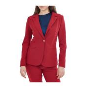 YES ZEE Röd Dam Blazer Jacka Red, Dam