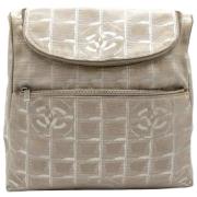 Chanel Vintage Pre-owned Canvas chanel-vskor Beige, Dam