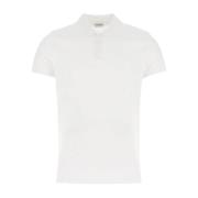 Saint Laurent Bomull Polo Skjorta White, Herr