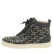 Christian Louboutin Pre-owned Pre-owned Laeder sneakers Black, Dam