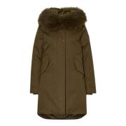 Woolrich Stilfull Jacka för Alla Tillfällen Green, Dam