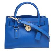 Michael Kors Pre-owned Pre-owned Laeder handvskor Blue, Dam