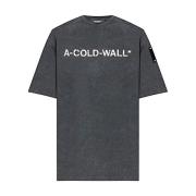 A-Cold-Wall Avslappnad Bomull T-shirt Gray, Herr