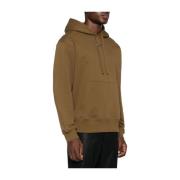 Diesel Brun hoodie med silverlogo Brown, Herr