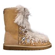 UGG Mocka Sten Ankelboots Beige, Dam