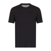 Brunello Cucinelli Stiliga T-shirts Kollektion Black, Herr