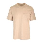 Brunello Cucinelli Stiliga T-shirts Kollektion Beige, Herr