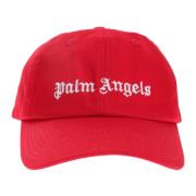 Palm Angels Röd Keps Regular Fit 100% Bomull Red, Herr