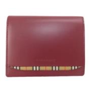 Burberry Vintage Pre-owned Laeder plnbcker Red, Dam