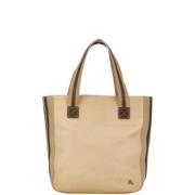 Burberry Vintage Pre-owned Canvas totevskor Beige, Dam