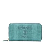 Chanel Vintage Pre-owned Tyg plnbcker Blue, Dam