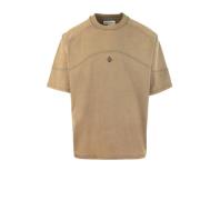 Untitled Artworks Brun T-shirt med broderat logotyp Brown, Herr