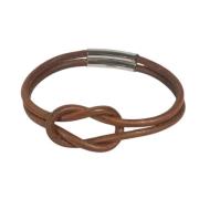 Hermès Vintage Pre-owned Laeder armband Brown, Dam