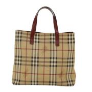 Burberry Vintage Pre-owned Canvas totevskor Beige, Dam