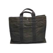 Hermès Vintage Pre-owned Canvas totevskor Gray, Dam