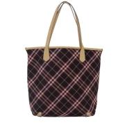 Burberry Vintage Pre-owned Canvas totevskor Red, Dam