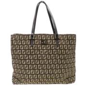 Fendi Vintage Pre-owned Canvas totevskor Brown, Dam