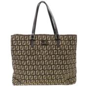 Fendi Vintage Pre-owned Canvas fendi-vskor Brown, Dam