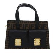 Fendi Vintage Pre-owned Canvas fendi-vskor Brown, Dam