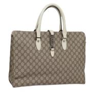 Gucci Vintage Pre-owned Laeder handvskor Beige, Dam