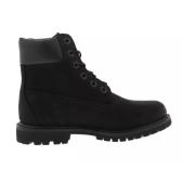 Timberland Premium Svart Läderstövel Black, Dam