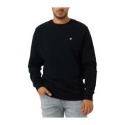 Lyle & Scott Herr Crew Neck Sweatshirt i Mörkblå Blue, Herr