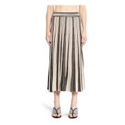 Zimmermann Metallic Randig A-Linje Kjol Multicolor, Dam