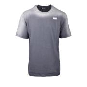 Diesel Grå Tryckt Bomull T-shirt Gray, Dam