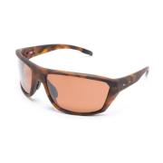 Oakley Sköldpadda Pilot Solglasögon Röda Linser Orange, Unisex