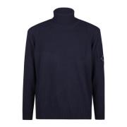 C.p. Company Turtle Neck Stickad Tröja Blue, Herr