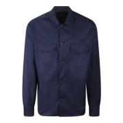 Low Brand Casual Overshirt med Knappar framtill Blue, Herr