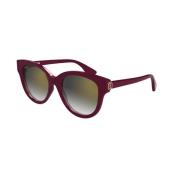 Cartier Burgundy Grey Solglasögon Ct0506S Modell Red, Unisex