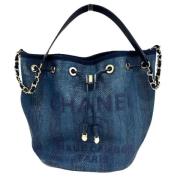 Chanel Vintage Pre-owned Laeder chanel-vskor Blue, Dam