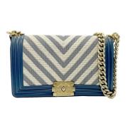 Chanel Vintage Pre-owned Laeder chanel-vskor Blue, Dam