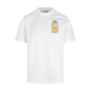 Casablanca Coloré Arch Print T-shirt Vit White, Herr