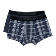 Emporio Armani Abstrakt Multifärgad Boxer 2-Pack Blue, Herr